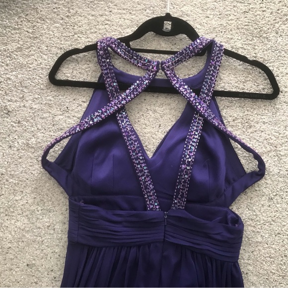 Cache Open Back With Beaded Straps Dress - Picture 6 of 11